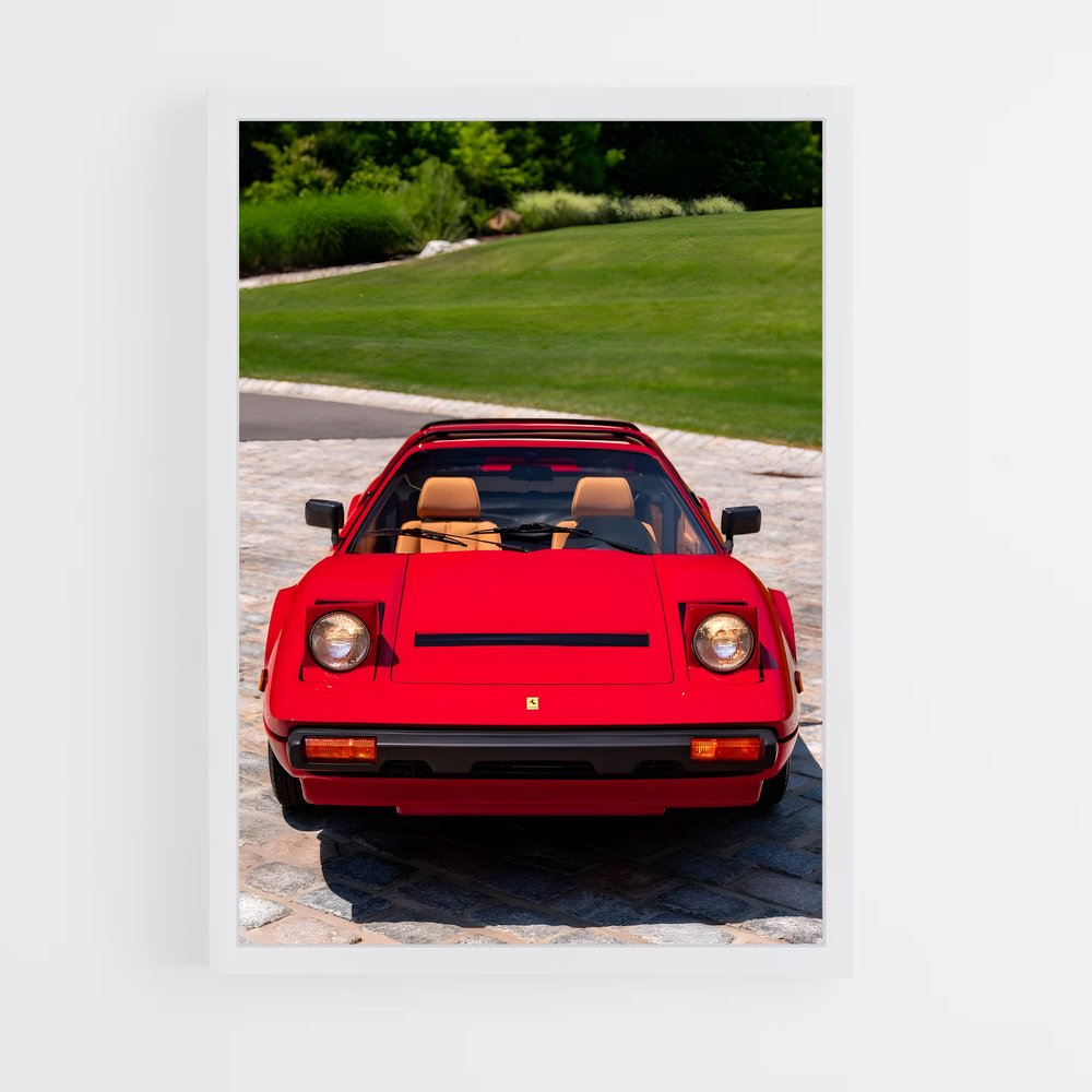 Poster Ferrari Rouge 308 (vue 3)